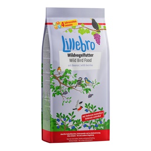 Lillebro, Lillebro Wildvogelfutter mit Beeren - 3 x 1,5 kg, Lillebro Wildvogelfutter mit Beeren - 1,5 kg