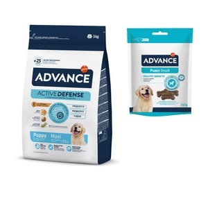 Advance, Advance Puppy Maxi Huhn und Reis (Hunde , Hundefutter , Trockenfutter) 12 Kg, Advance Maxi Puppy Protect - 3 kg