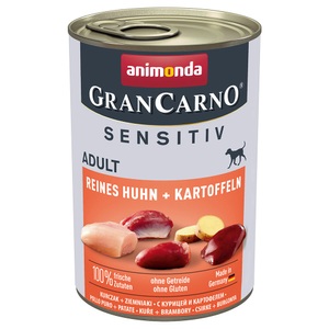 Animonda GranCarno, Animonda GranCarno Adult Sensitive 6 x 400 g - Reines Huhn & Kartoffeln, Animonda GranCarno Adult Sensitive 6 x 400 g - Reines Huhn & Kartoffeln