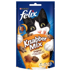 Felix, Felix - Knabbermix Leckerlis Original Beutel - 8x 60g, 