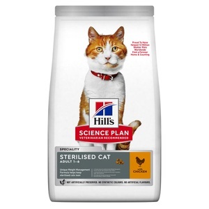 Hill´s Science Plan, Hill´s Science Plan Mischfütterung - Young Adult Sterilised Cat mit Thunfisch (1,5 kg), Hill's Science Plan Adult Sterilised Huhn - 1,5 kg