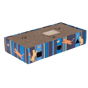 zooplus Exclusive, Kratzmöbel Scratch & Play - L 45,5 x B 24 x H 9,3 cm / 2 Bälle