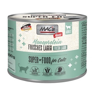 MAC´s, MAC´s Cat Sensitive 6 x 200 g - Lamm, MAC´s Cat Mono Sensitive 6 x 200 g - Lamm