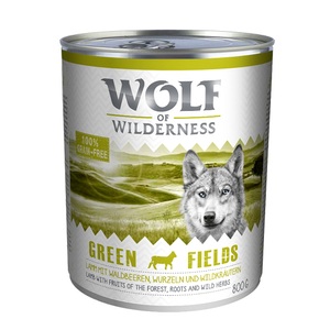 Wolf of Wilderness, Wolf of Wilderness Adult 6 x 800 g - Green Fields - Lamm, Wolf of Wilderness Adult - Single Protein 6 x 800 g - Green Fields - Lamm