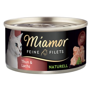 Miamor, Miamor Feine Filets Naturelle 6 x 80 g - Thunfisch & Lachs, Miamor Feine Filets Naturelle 6 x 80 g - Thunfisch & Lachs