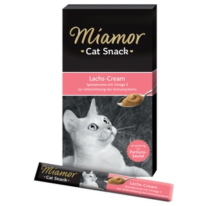 Miamor, Miamor Cat Snack Lachs-Cream - 6 x 15 g, Miamor Cat Snack Lachs-Cream - 6 x 15 g