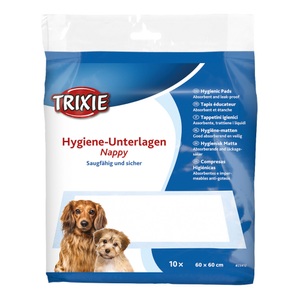 Trixie, Trixie Welpen-Unterlagen - Nappy-Stubenrein - L 60 x B 60 cm, 10 Stück, Trixie Welpen-Unterlage Nappy-Stubenrein 10 Stück
