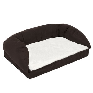 zooplus Exclusive, Orthopädisches Hundebett eckig - L 115 x B 70 x H 32 cm, Sparpaket: Das Orthopädische Hundebett eckig + Kuscheldecke Paws - Grösse L + Kuscheldecke