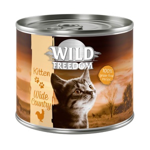 Wild Freedom, Wild Freedom Kitten ´´Wide Country´´ - Kalb & Huhn - 12 x 200 g, Wild Freedom Kitten 6 x 200 g - Wide Country - Kalb & Huhn