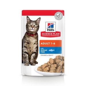Hill´s Science Plan, Hill´s Science Plan Adult 1-6 Optimal Care 6 x 85 g - Seefisch, Hill's Science Plan Adult - 12 x 85 g Seefisch