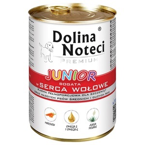 Dolina Noteci, Dolina Noteci Premium Junior Megapack, 48 x 400 g - Rinderherzen