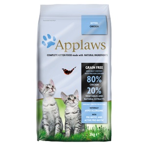 Applaws, Sparpaket Applaws 2 x 2 kg / 1,8 kg - für Kitten, Applaws Trockenfutter Kitten mit Huhn (2kg)