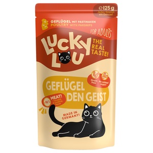 Lucky Lou, Sparpaket Lucky Lou Adult 48 x 125 g - Geflügel, Lucky Lou Nassfutter Lifestage Adult Geflügel, 125 g