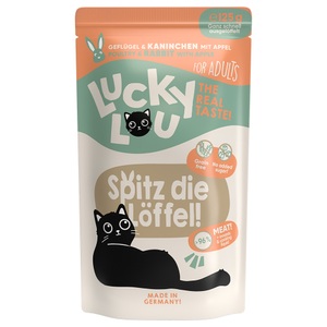 Lucky Lou, Sparpaket Lucky Lou Adult 48 x 125 g - Geflügel & Kaninchen, Lucky Lou Nassfutter Lifestage Adult Geflügel & Kaninchen, 125 g