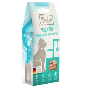 MjAMjAM, MjAMjAM Snackbox Schmackhaftes Thunfischfilet - 35 g, MjAMjAM Snackbox Schmackhaftes Thunfischfilet - 35 g