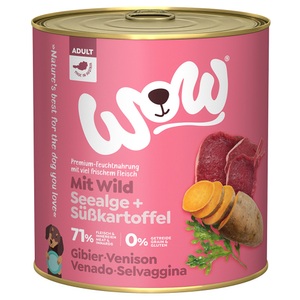 WOW, Sparpaket WOW Adult 24 x 800 g - Wild, WOW Nassfutter Adult Wild, 800 g