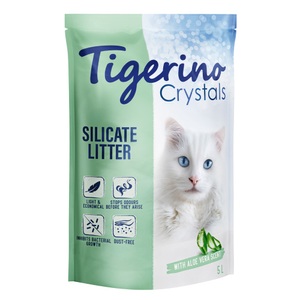 Tigerino, Tigerino Crystals Aloe Vera Katzenstreu - 3 x 5 l, Tigerino Crystals Katzenstreu ? Aloe-Vera-Duft - 5 l