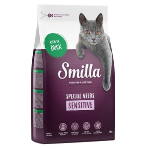 Smilla, Smilla Adult Sensitive Getreidefrei Ente - 1 kg, Zum Sonderpreis! Smilla Trockenfutter 1 kg - Adult Sensitive Ente (getreidefrei)