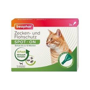 Beaphar, beaphar SPOT-ON für Katzen - Sparpaket: 6 Pipetten x 0,8 ml, beaphar SPOT-ON für Katzen - 3 Pipetten x 0,8 ml