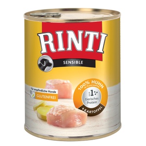 RINTI, RINTI Sensible 6 x 800 g - Huhn & Kartoffeln, Rinti Sensible Huhn und Kartoffeln für Hunde (800g)