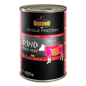 Belcando, Belcando Single Protein 6 x 400 g - Rind, BELCANDO Rind Nassfutter Sortenrein ohne künstlich Zusätze Dose 400 g - Natur -