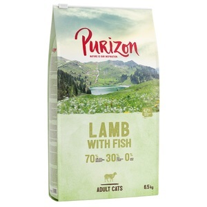 Purizon Cat, 6,5 kg Purizon Katzenfutter + gratis Katzenspielzeug! - Adult Lamm & Fisch, Purizon Original Lamm mit Fisch - getreidefrei - 6,5 kg