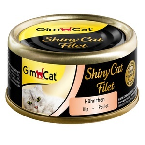 GimCat, GimCat ShinyCat Filet Dose 6 x 70 g - Hühnchen, GimCat ShinyCat Filet in Brühe 6 x 70 g - Huhn