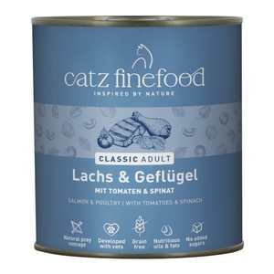 catz finefood, catz finefood im Sparpaket 24 x 800 g - Lachs & Geflügel, catz finefood 6 x 800 g - Lachs & Geflügel