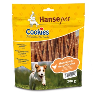 Cookie´s, Cookies Delikatess Hühnchen Reis Stickies - 200 g, Cookie´s Delikatess Hühnchen Reis Stickies - 200 g