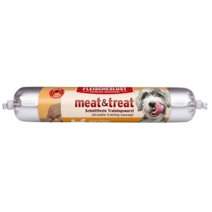 Fleischeslust, Fleischeslust Meat & trEAT Single Shot Trainingswurst - Geflügel 6 x 80 g, Fleischeslust meat & treat Trainingswurst - Geflügel 80 g