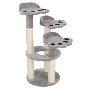 zooplus Exclusive, Kratzbaum Bear Paw - hellgrau, Kratzbaum Bear Paw - hellgrau