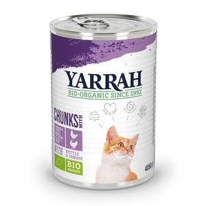 Yarrah, Yarrah Bio Chunks 6 x 405 g - Bio Huhn & Bio Truthahn mit Bio Brennnesseln & Bio Tomaten, Yarrah Bio Chunks 1 x 405 g - Bio Huhn & Bio Truthahn mit Bio Brennnesseln & Bio Tomaten in Sosse