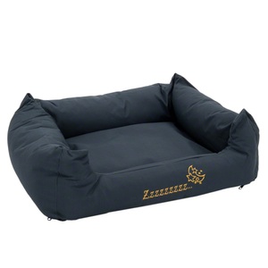 bitiba, Hundebett Sleepy Time grey mit Kissen, Größe S - L 80 x B 65 x H 30 cm