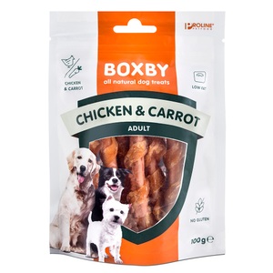 Boxby, Boxby Huhn & Karotte - Sparpaket: 3 x 100 g, Boxby Huhn & Karotte - 100 g