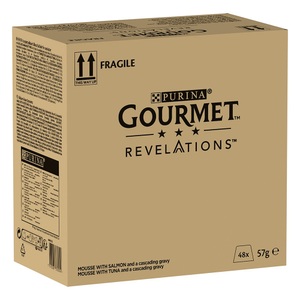 Gourmet, Sparpaket Gourmet Revelations Mousse Katzenfutter 48 x 57 g - Lachs und Thunfisch, Sparpaket Gourmet Revelations Mousse 48 x 57 g - Lachs und Thunfisch