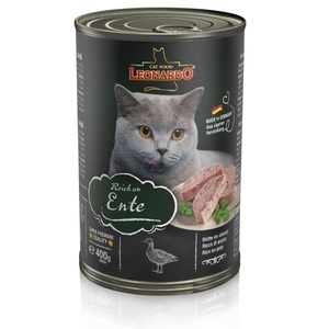 LEONARDO, Leonardo All Meat 6 x 400 g - Reich an Ente, Leonardo Cat Food Nassfutter Reich an Ente, 400 g