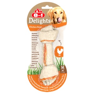 8in1, 8in1 Delights Kauknochen - M, 65 g, 8in1 Delights Kauknochen für Zwischendurch, Grösse M (65g)