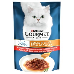 Gourmet, Gourmet Perle Genuss in Sauce 24 x 85 g - Rind in einer Sauce mit feiner Rinderbratennote, Gourmet Perle Genuss in Sosse 26 x 85 g - Rind