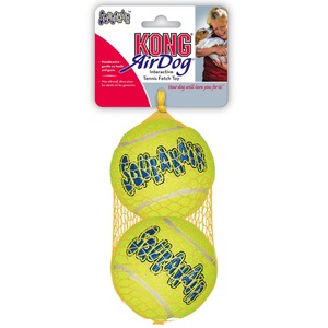 Kong, KONG Tennisbälle mit Quietschie - 2er Pack, Large, Ø 8 cm, KONG Tennisbälle mit Quietscher - 2er Pack, Large, Ø 8 cm