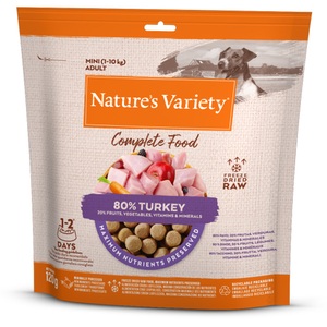 Nature’s Variety, Nature's Variety Gefriergetrocknetes Alleinfutter für Hunde Mini - Truthahn (120 g), Nature's Variety Gefriergetrocknetes Alleinfutter für Hunde Mini - Truthahn (120 g)