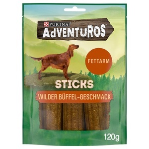 Adventuros, AdVENTuROS Sticks - 120 g, PURINA Adventuros Sticks Wilder Büffel - 120 g