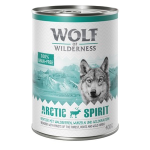 Wolf of Wilderness, Wolf of Wilderness Adult 6 x 400 g - Arctic Spirit - Rentier, Wolf of Wilderness Adult - Single Protein 6 x 400 g - Arctic Spirit - Rentier
