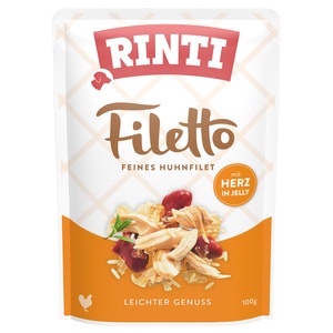 RINTI, Rinti Filetto Huhn & Hühnerherz 100g, Rinti Filetto mit Huhn und Hühnerherz (100g)