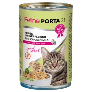 Porta 21, Feline Porta 21 Katzenfutter 6 x 400 g - Hühnerfleisch mit Aloe, Feline Porta 21 6 x 400 g - Hühnerfleisch mit Aloe (getreidefrei)