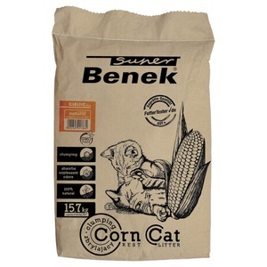 Benek, Super Benek Corn Cat Natural - 25 l (ca. 17 kg), Super Benek Corn Cat Natural - 25 l (ca. 15,7 kg)