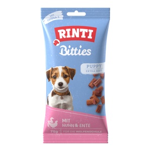 RINTI, RINTI Extra Bitties Puppy Huhn - 75 g (Huhn & Ente), RINTI Bitties Puppy Extra Soft - 75 g (Huhn & Ente)