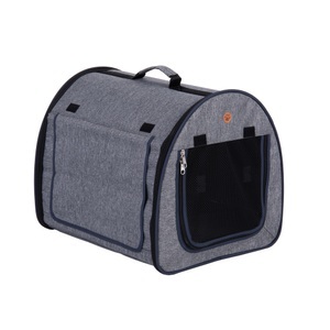 zooplus Exclusive, Faltbare Transporthütte Easy Go - Größe S: B 41 x T 48 x H 41 cm - grau