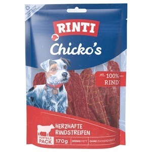 RINTI, Sparpaket: 6 x RINTI Chicko Kaustreifen - Rind (6 x 170 g), Rinti Chicko Rind für Hunde (170g)
