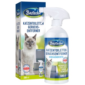 Bactador, Bactador Katzentoiletten Geruchsentferner Spray 500ml, Bactador Katzen-Toiletten Geruchsentferner - 500 ml