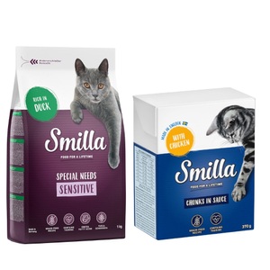 Smilla, Smilla Adult Sensitive Getreidefrei Ente - 1 kg, Zum Sonderpreis! Smilla Trockenfutter 1 kg - Adult Sensitive Ente (getreidefrei)